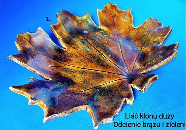 Liść KLONU DUŻY patera