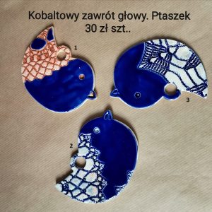 Ptaszek ścienny KOBALT koronka